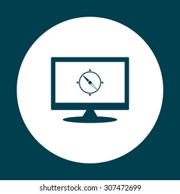 Compass. icon. vector design