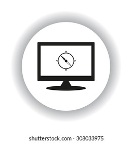 Compass. icon. vector design