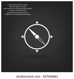 Compass. icon. vector design