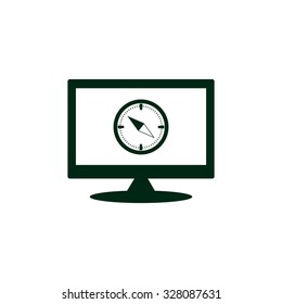 Compass . icon. vector design