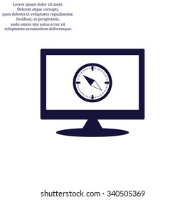 Compass . icon. vector design