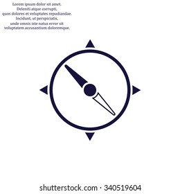 Compass. icon. vector design