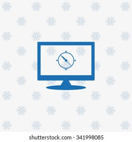 Compass. icon. vector design