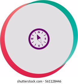 Compass  icon. Vector design.