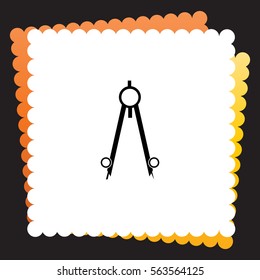 Compass  icon. Vector design. 