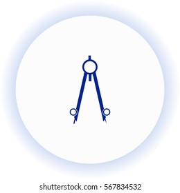 Compass  icon. Vector design.