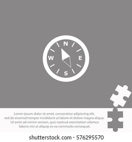Compass  icon Vector design.