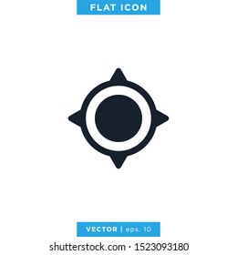 Compass Icon Vector Design Template