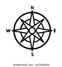 Compass icon vector design template