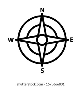 Compass icon vector design template