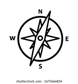Compass icon vector design template