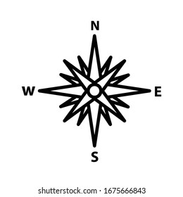 Compass icon vector design template