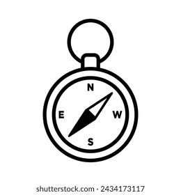 compass icon vector design template simple and clean