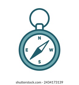 compass icon vector design template simple and clean