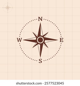 Compass icon vector design template. compass sign. compass symbol vector illustration