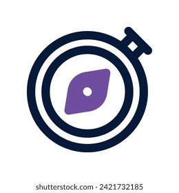 compass icon. vector dual tone icon for your website, mobile, presentation, and logo design.