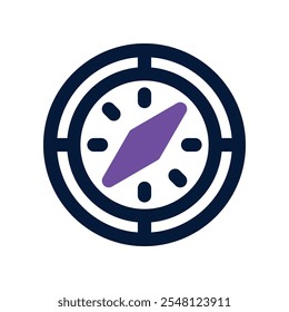 compass icon. vector dual tone icon for your website, mobile, presentation, and logo design.