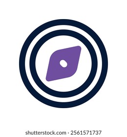 compass icon. vector dual tone icon for your website, mobile, presentation, and logo design.
