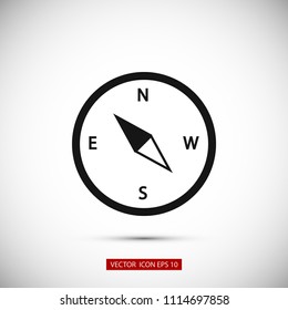 compass  icon, Vector EPS 10 illustration style