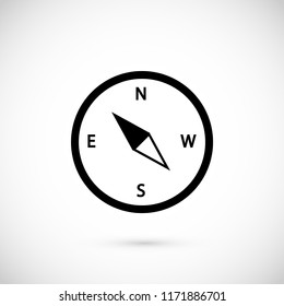 compass  icon, Vector EPS 10 illustration style