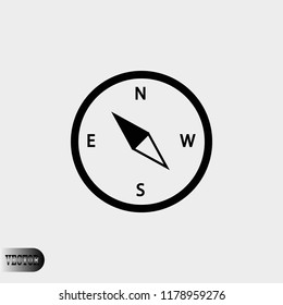 compass  icon, Vector EPS 10 illustration style