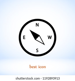 compass  icon, Vector EPS 10 illustration style
