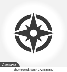 Compass Icon Vector Eps 10