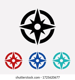 Compass icon vector eps 10