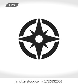 Compass Icon Vector Eps 10