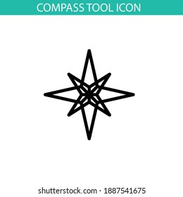 Compass icon, vector eps 10