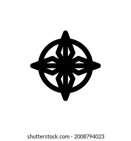 Compass icon, vector eps 10