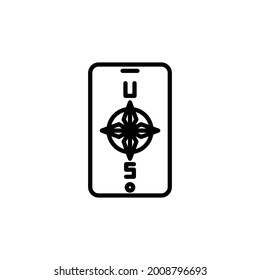 Compass icon, vector eps 10