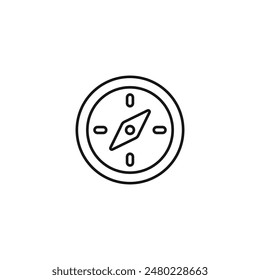 Compass icon vector. EPS 10 editable vector