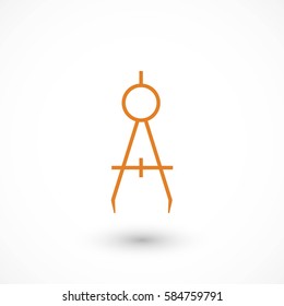 Compass icon, Vector EPS 10 illustration style