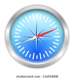 Compass icon, vector eps10 illustration