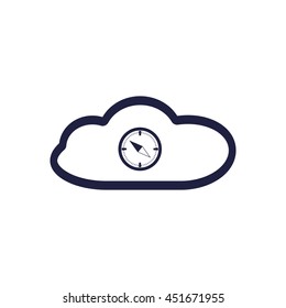 Compass Icon, vector, icon flat
