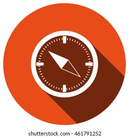 Compass Icon, vector, icon flat