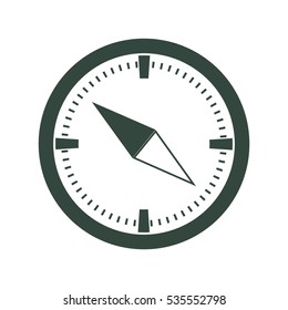 Compass Icon Vector flat design style