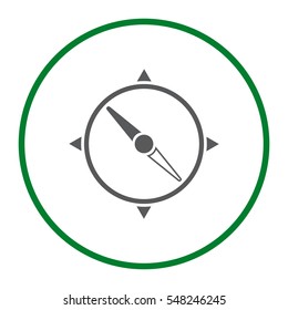 Compass Icon Vector flat design style