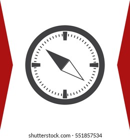 Compass Icon Vector flat design style