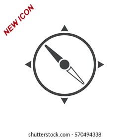 Compass Icon Vector flat design style