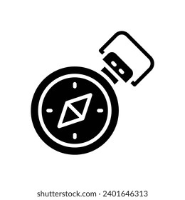 icono de brújula. icono de glifo vectorial para tu sitio web, móvil, presentación y diseño de logotipo.
