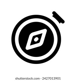 compass icon. vector glyph icon for your website, mobile, presentation, and logo design.