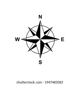Compass icon vector. GPS, Navigation icon symbol illustration