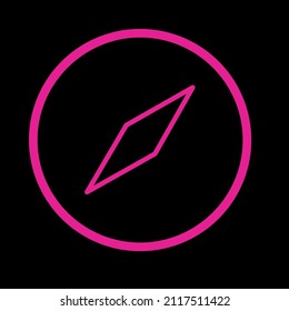 compass icon vector graphic illustration