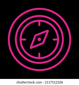 compass icon vector graphic illustration