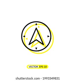 Compass Icon Vector Illustration Illustration