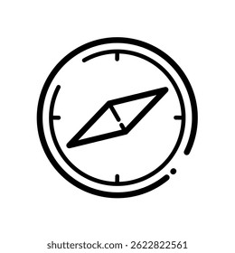 Compass icon – vector illustration