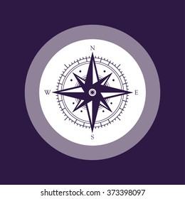 Compass icon . Vector illustration