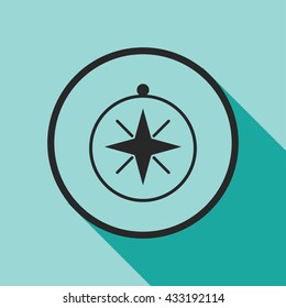 compass icon. compass vector illustration 